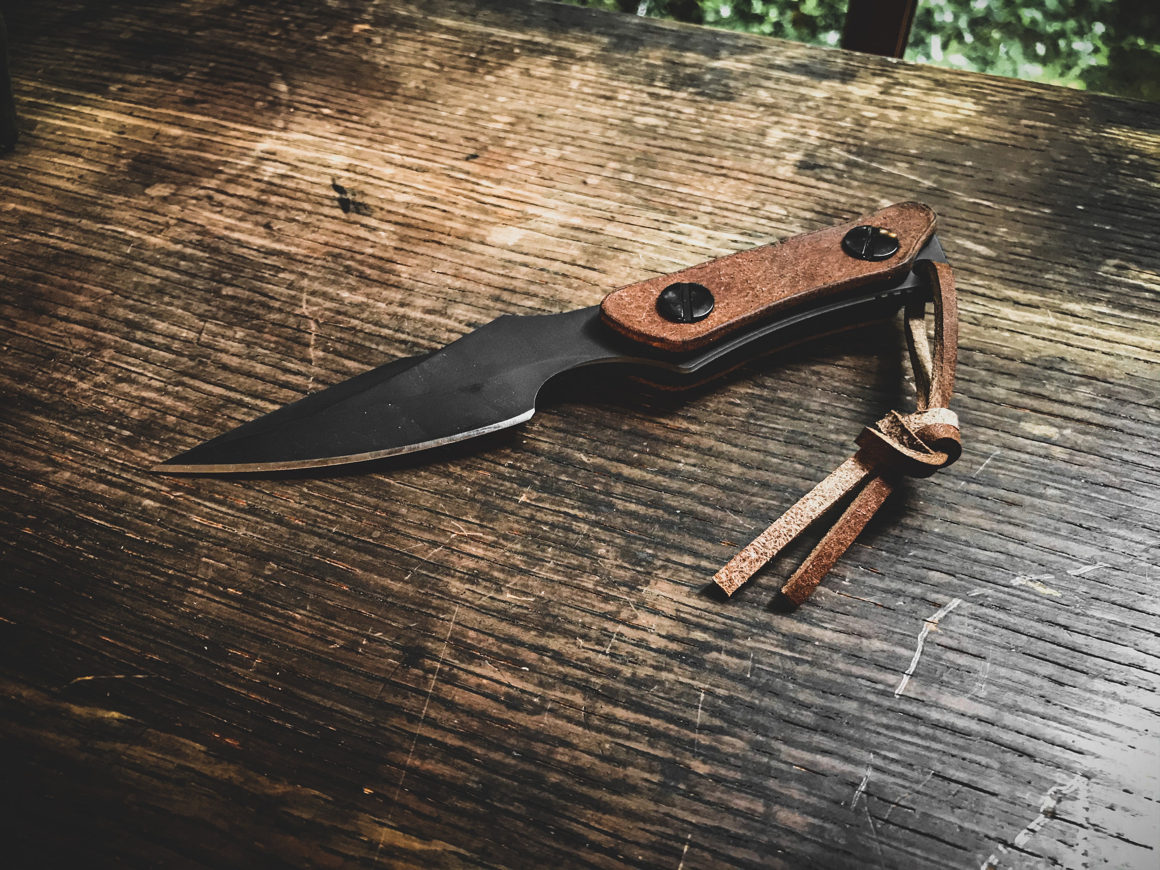 Spartan Blades Enyo Leather Scales